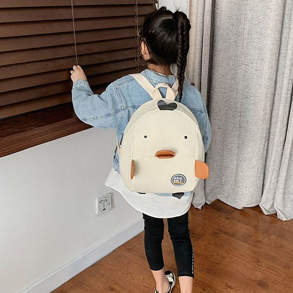 الصورة المصغرة: Creative Cartoon Duck Toddler Backpack Lightweight Large Capacity Children's Sch