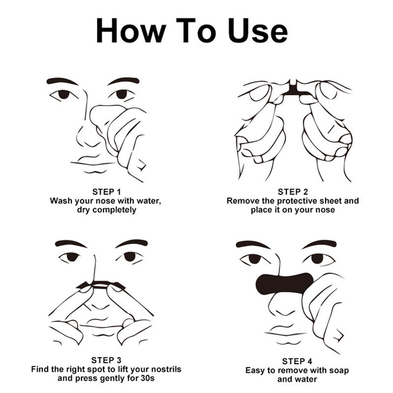 Thumbnail: 100/50/30/10Pcs Nasal Strips Portable Breathing Nose Patch Right Way Stop Snorin