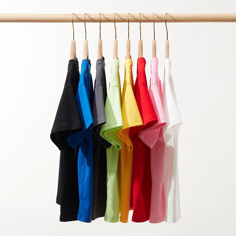 الصورة المصغرة: 1pcs Summer Pure Cotton Boys Girl Solid Color Tees Fashion Top Childrens Short S