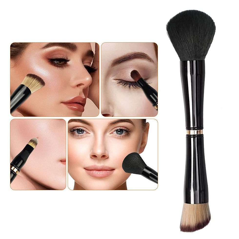 الصورة المصغرة: Powder for Liquid Makeup Brush Travel Makeup Brushes with Case 4 in 1 Makeup Bru