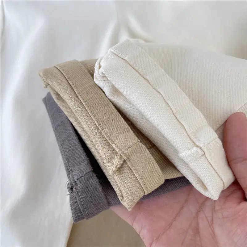 الصورة المصغرة: New Boys Cargo Pants Mid-Rise Button Casual Outdoor Comfortable Breathable Sprin