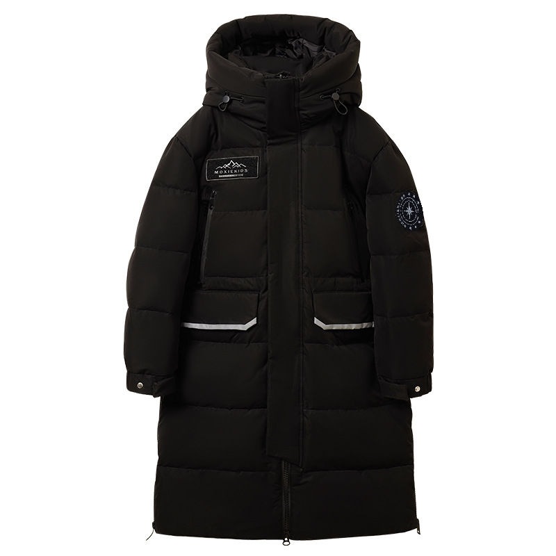 الصورة المصغرة: OLEKID 5-14 Years Winter Children Girl Down Jacket Waterproof Hooded Long Teenag