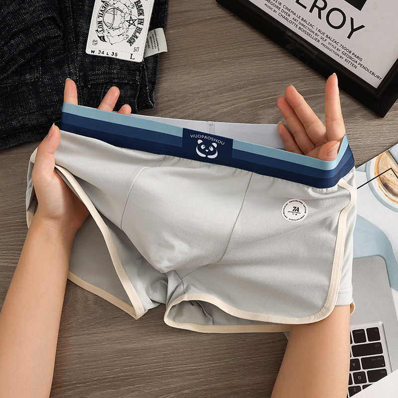 Thumbnail: 1/3 PCS/Pack 7A Antibacterial Big U Mesh Breathable Crotch Men's Panties 100% Co