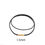 Thumbnail: Black Genuine Leather Rope Necklace With Clasp Cord Chain Line String For DIY Pe