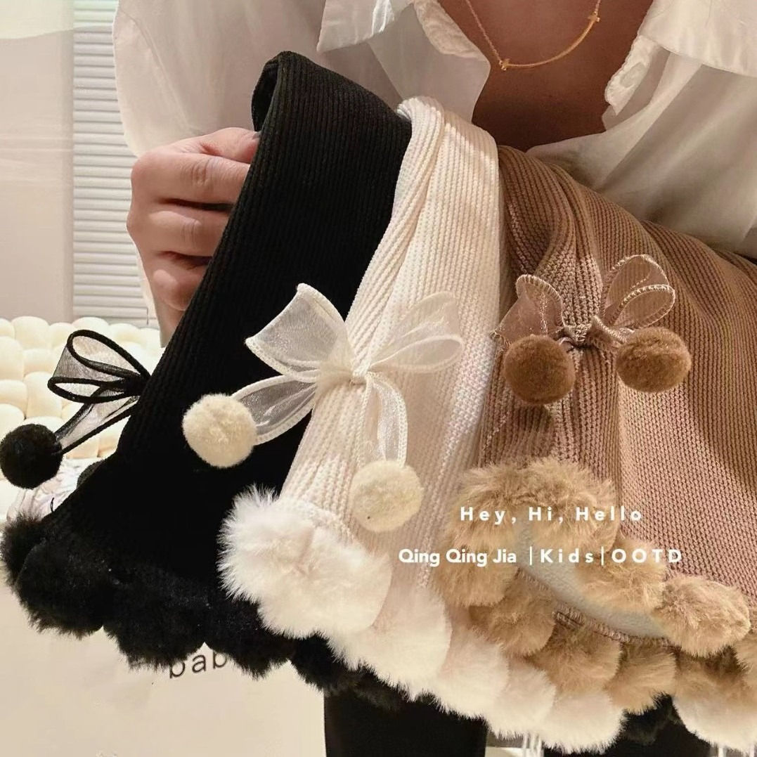 Girls' Corduroy Pants Korean Style - Velvet Thick Flared Leggings for Autumn Win