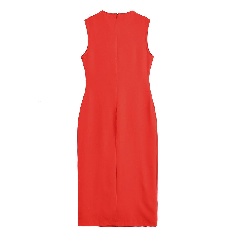 Thumbnail: MUJER 2025 Womens Dresses Black Office Long Dresses for Women Spring Sleeveless 