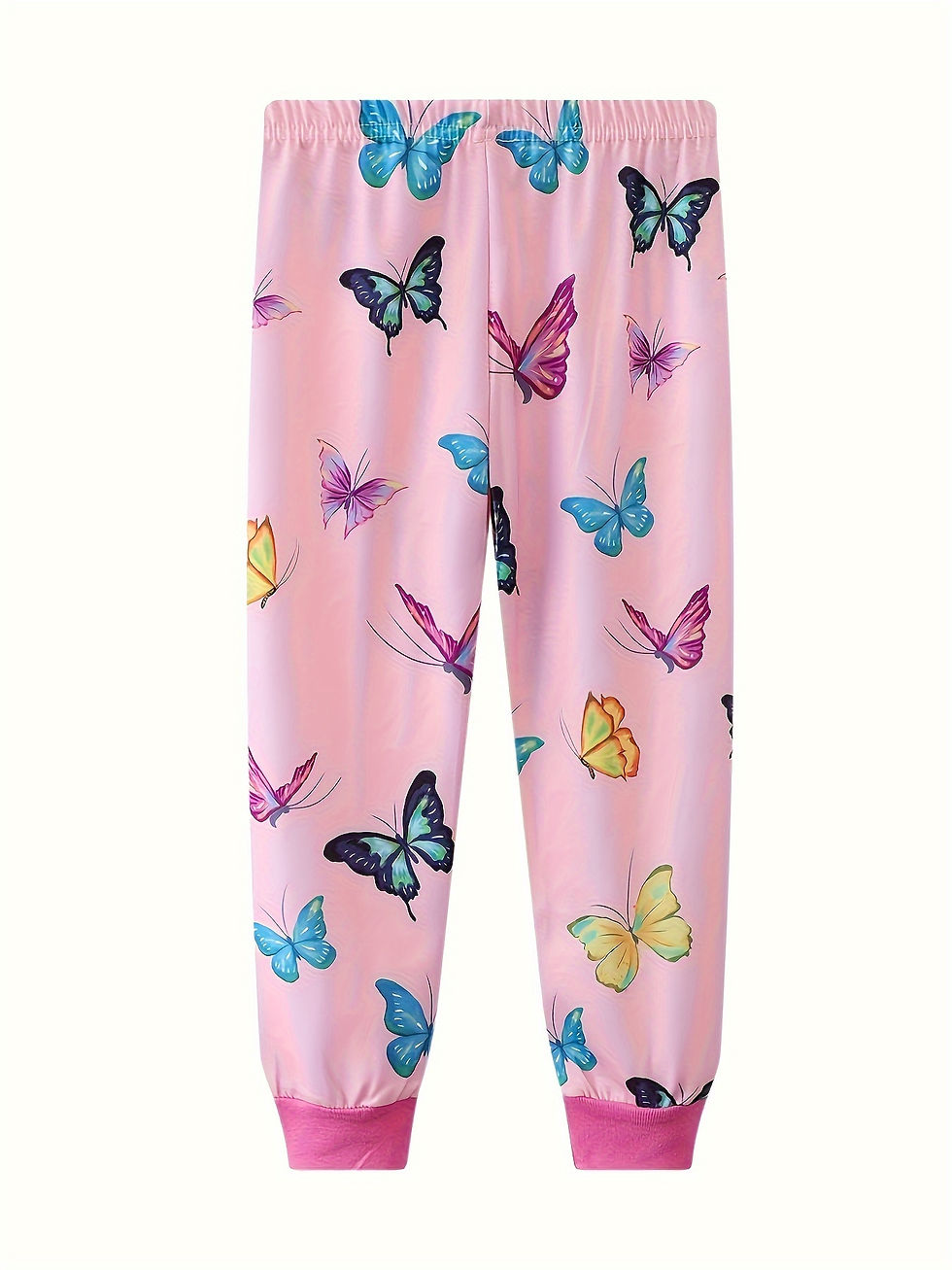 Thumbnail: Children Lovely Butterfly Print Long-Sleeved Two-piece Pajama Set For Girls