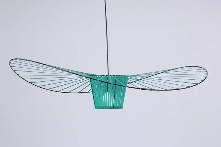 Thumbnail: Italian Straw Hat Pendant Lamp Restaurant Living Bedroom Designer Light Internet
