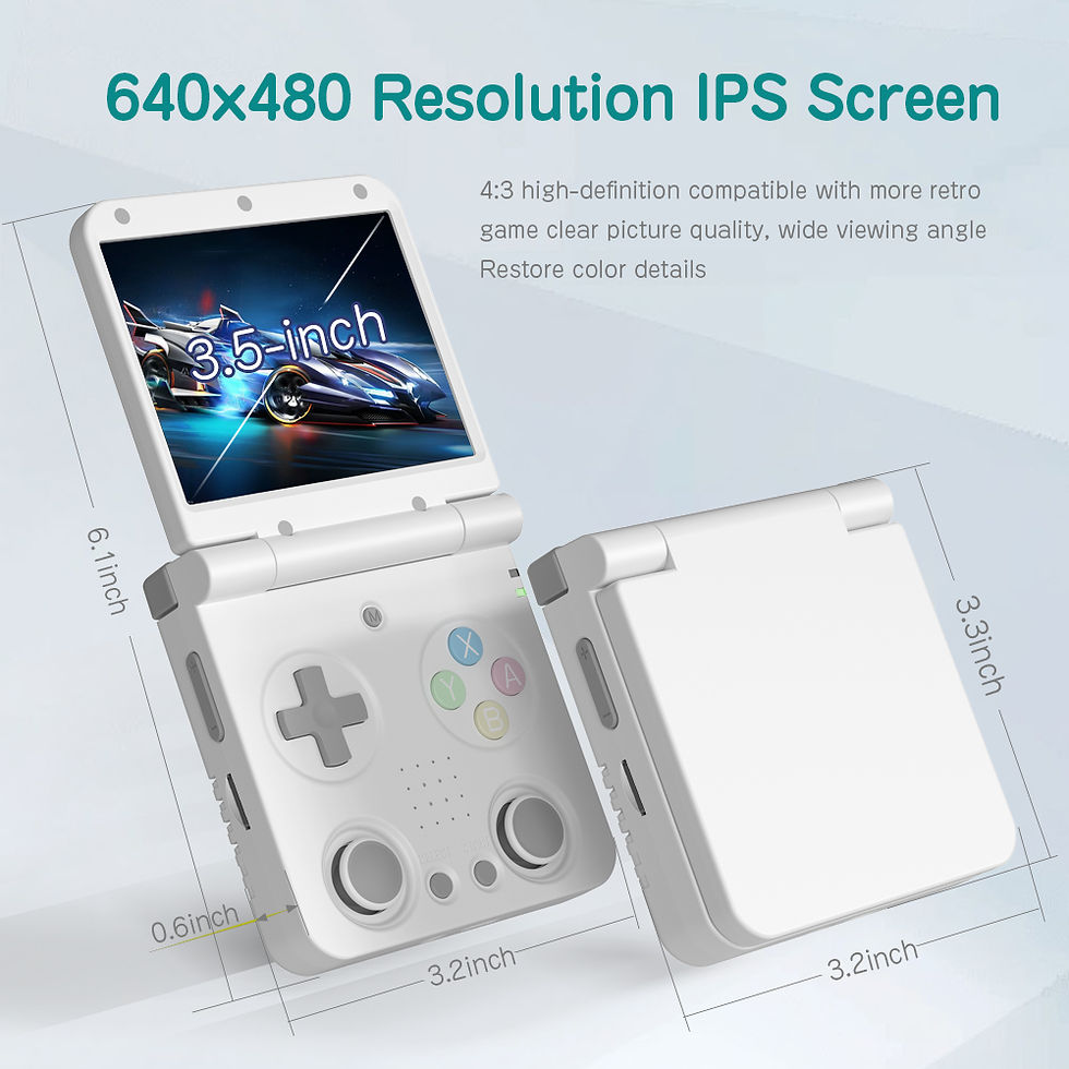 Thumbnail: MIYOO Flip Handheld Game Players 3.5'' IPS Screen Linux System Onion OS Video Ga