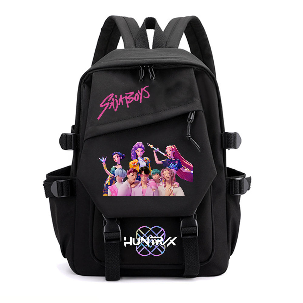 KPop Demon Hunters Huntrix Backpack Women Men Fashion Travel Saja Boys Backpack