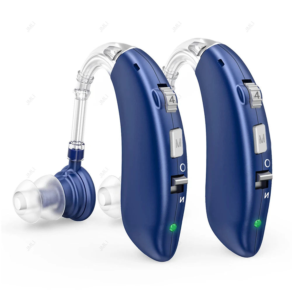 2024 Rechargeable Hearing Aid Digital BTE Hearing Aids Adjustable Tone Sound Amp