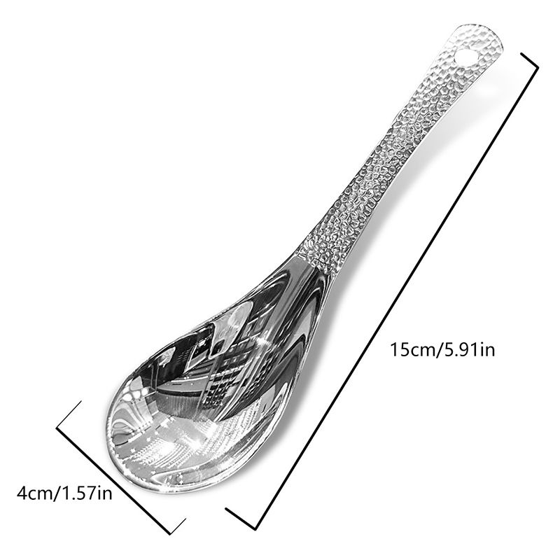 الصورة المصغرة: {MX} Stainless Steel  Children's Spoon Silver Polished Flatware Dessert Spoon So