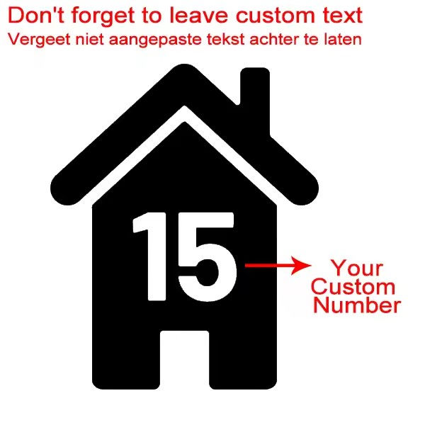 Thumbnail: 4Pcs Wheelie Bin Numbers Custom House Number Vinyl Decal Sticker for Rubbish Tra