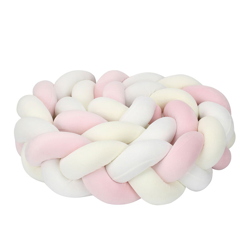 Thumbnail: NEW Braided Bed Bumper For Baby Infant Cradle Pillow Cushion Protector Room Deco