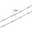 Thumbnail: 2meters Stainless Steel Chains Bulk Gold Color Ball Bead Cuban Link Chains Lot f