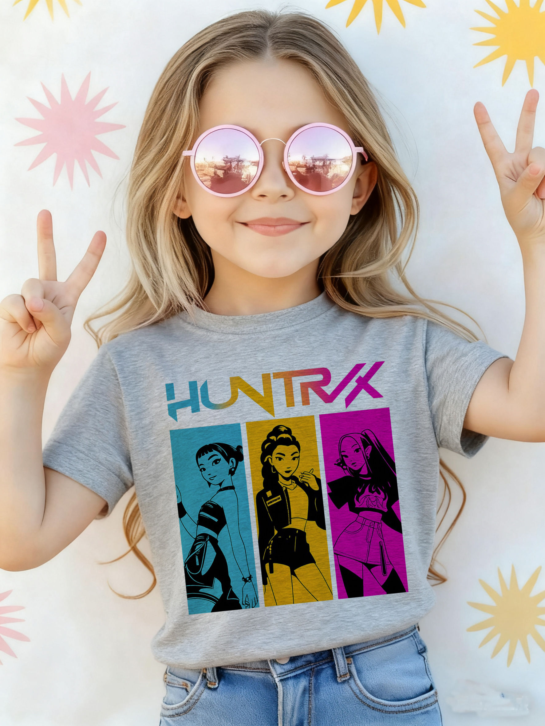 New in Children Kids T-shirt KPop Demon Hunters Funny Fans Tshirt KPop Demon Hun