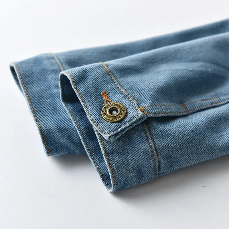 Thumbnail: Spring Autumn Kids Jacket Demin Coats For Boys Girls Ripped Holes Jeans Outerwea