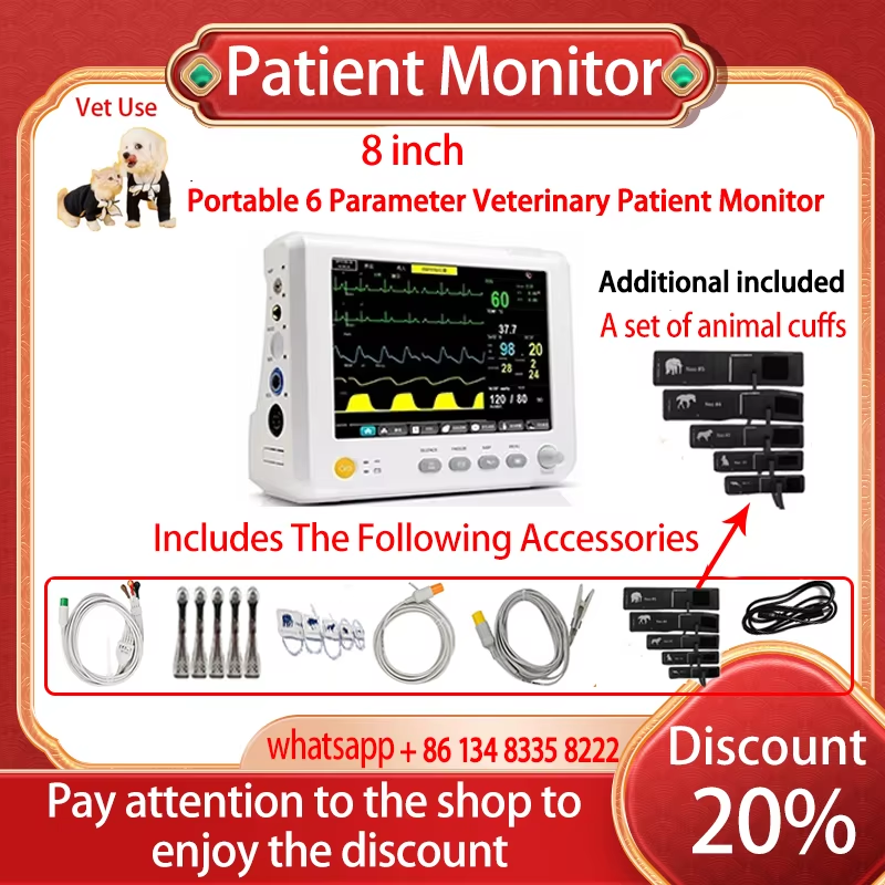 Thumbnail: 7/ 8/10 inch Screen Newborn adult/Vet use portable 6-parameter patient monitor v