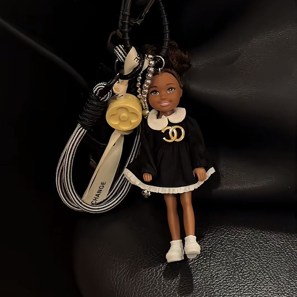 الصورة المصغرة: Warm Daily Cute Doll Pendant Hanging Backpack Ornament DIY Change Clothes Bag Ch
