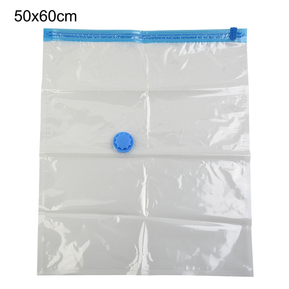 Thumbnail: Vacuum Storage Bags With Valve Folding Compressed Space Saving Clothes Storage B