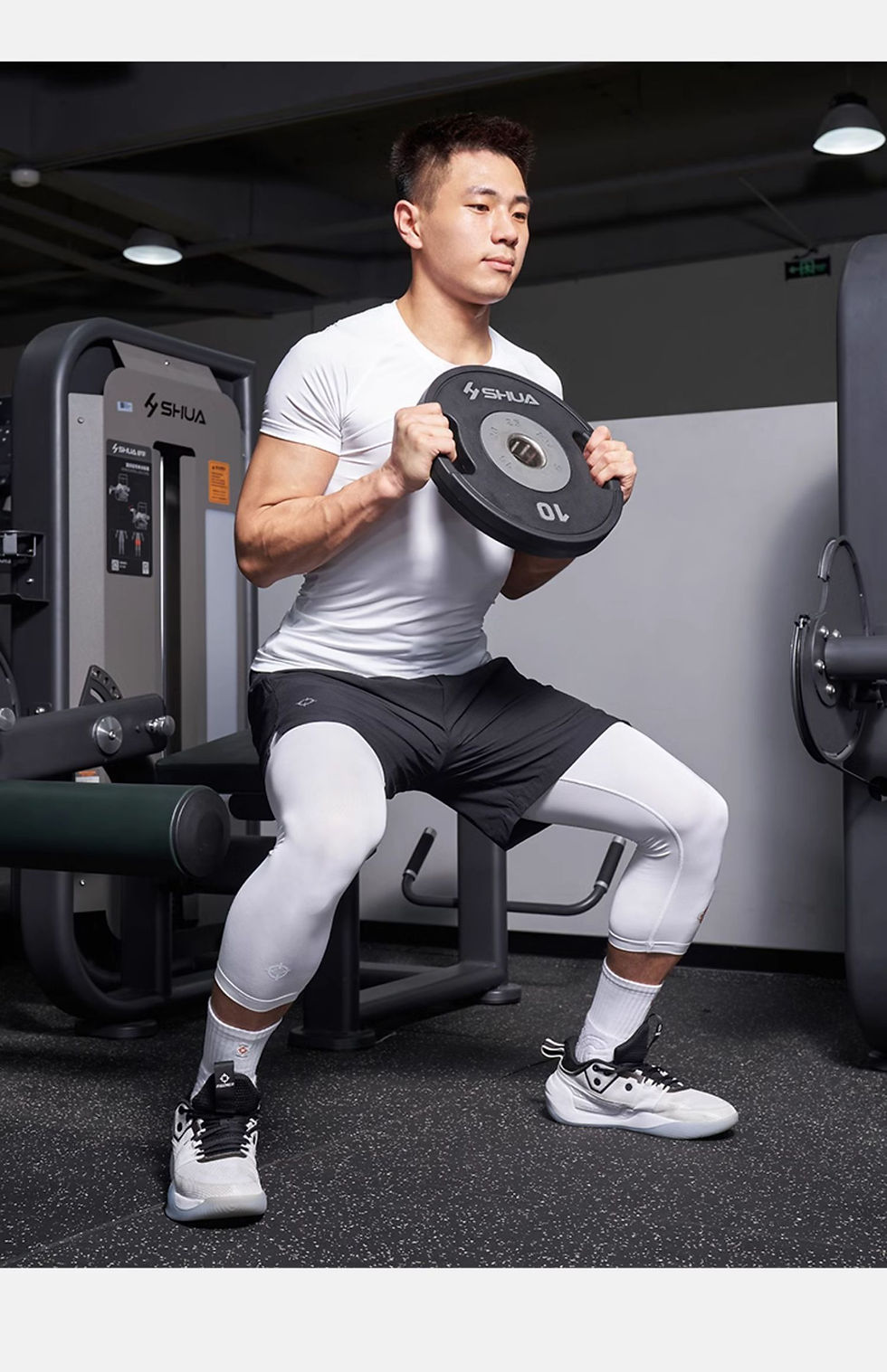 الصورة المصغرة: RIGORER Breathable Quick-drying Tights Men's Simple Basketball Sports Running Fi