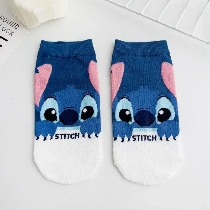 الصورة المصغرة: 5Pairs New Girls Breathable cartoon Sock Stitch Cute Boat Sanrio Women's Sock Co