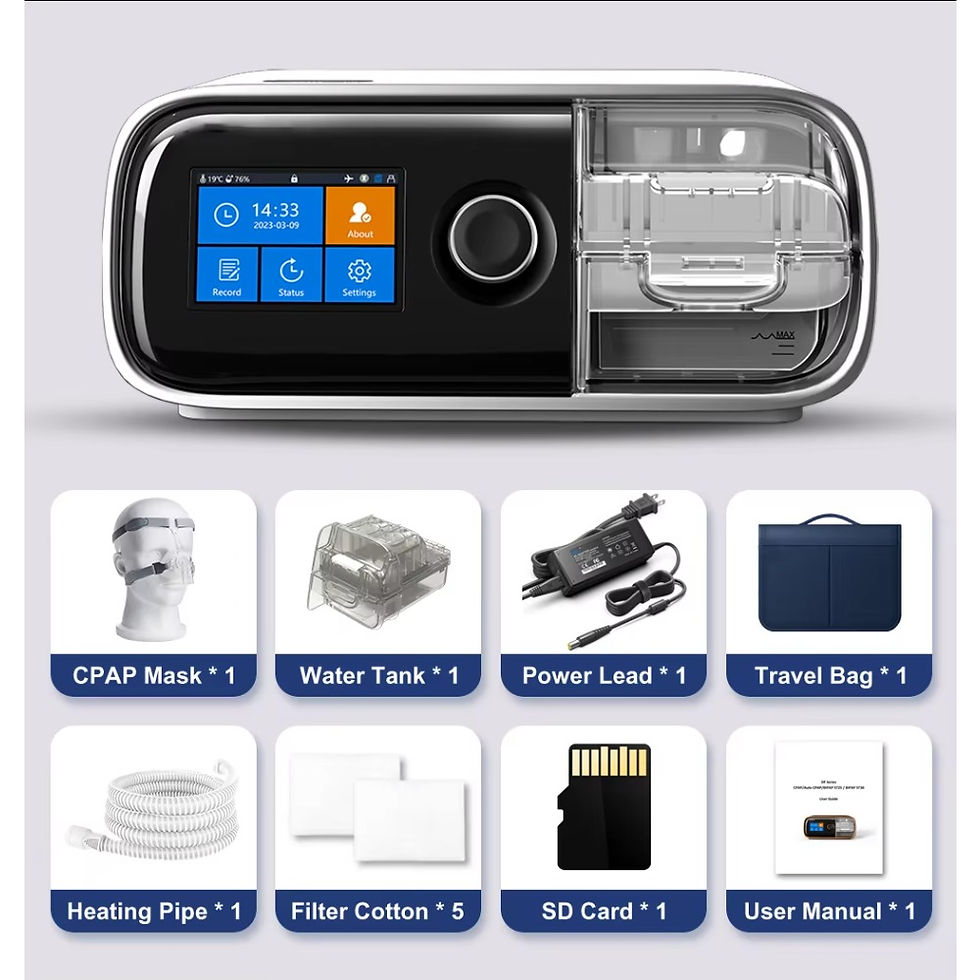 Thumbnail: Resoxy 20A Auto CPAP Machine APAP Automatic Pressure Adjustment Sleep Machine wi