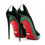 Thumbnail: Women Heels 2025 Trend Pointed Toe Red Bottom Stiletto Pumps Luxury Comfortable 