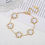 Thumbnail: Light Luxury Fashion Stainless Steel Five Leaf Flower Adjustable Bracelet Vintag