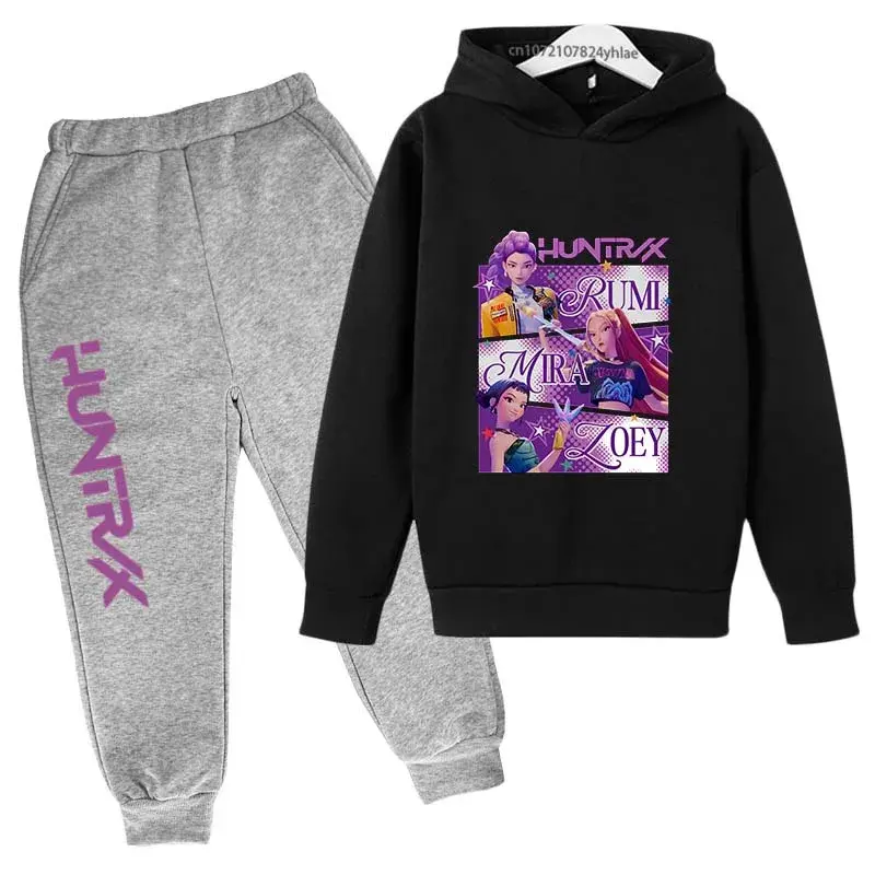 الصورة المصغرة: kidsDemon Hunters enfants nouvelle mode dessin animé imprimé 2 pièces sweat �