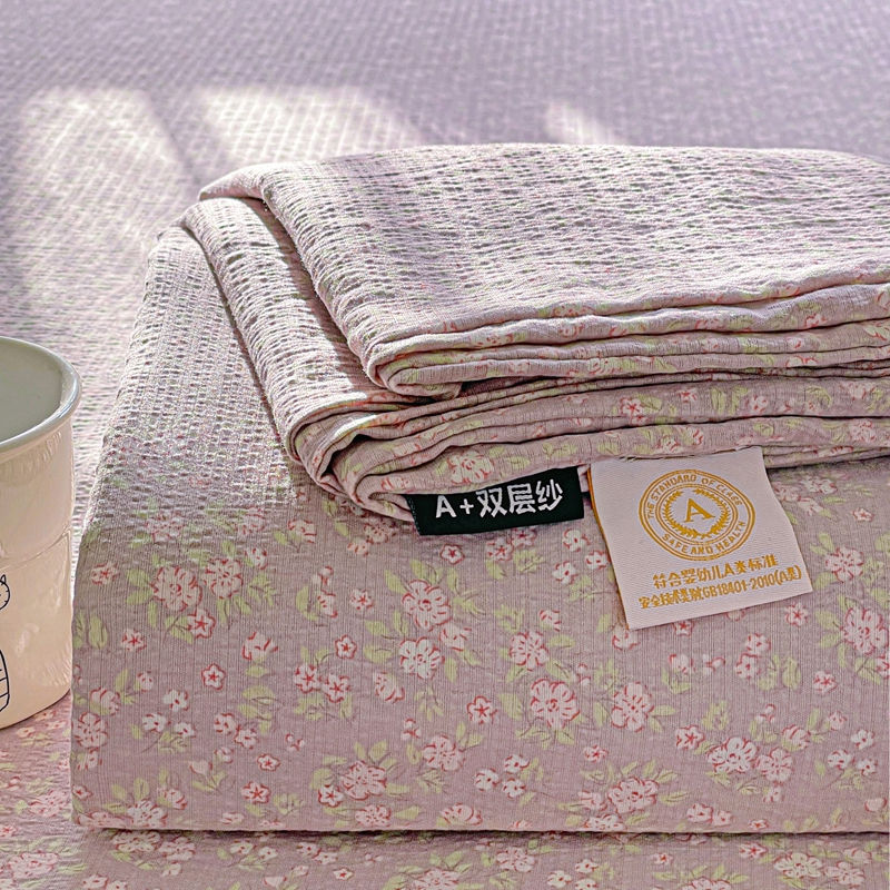 Thumbnail: "Washed Cotton Solid Color Bed Sheet High Quality Twin Double Queen King Bed Cov