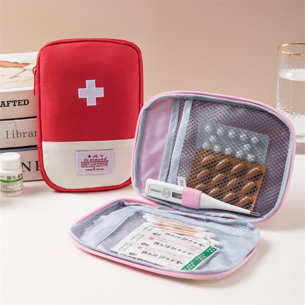 Portable Emergency Medicine Bag Mini First Aid Kit Small Storage Bag Empty Medic