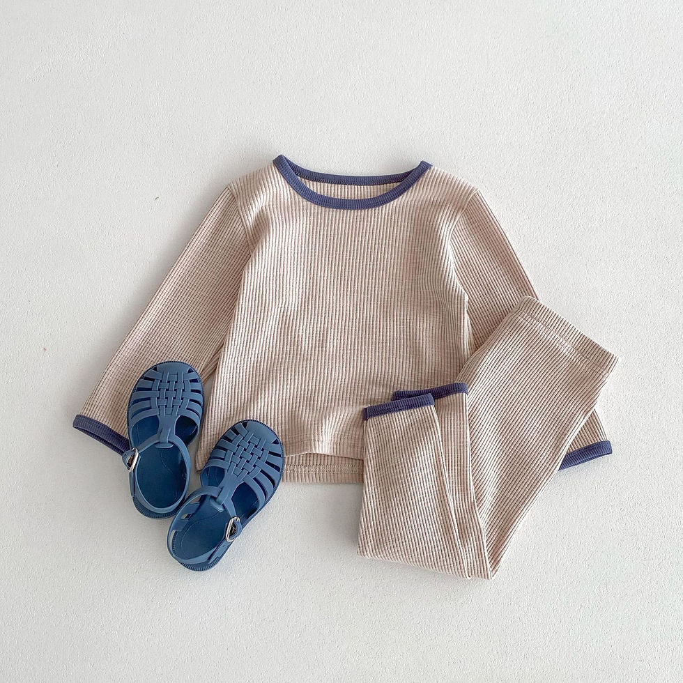 Thumbnail: 2025 Baby Autumn Wear Korean Edition High Quality Cotton Sets for Children Home 