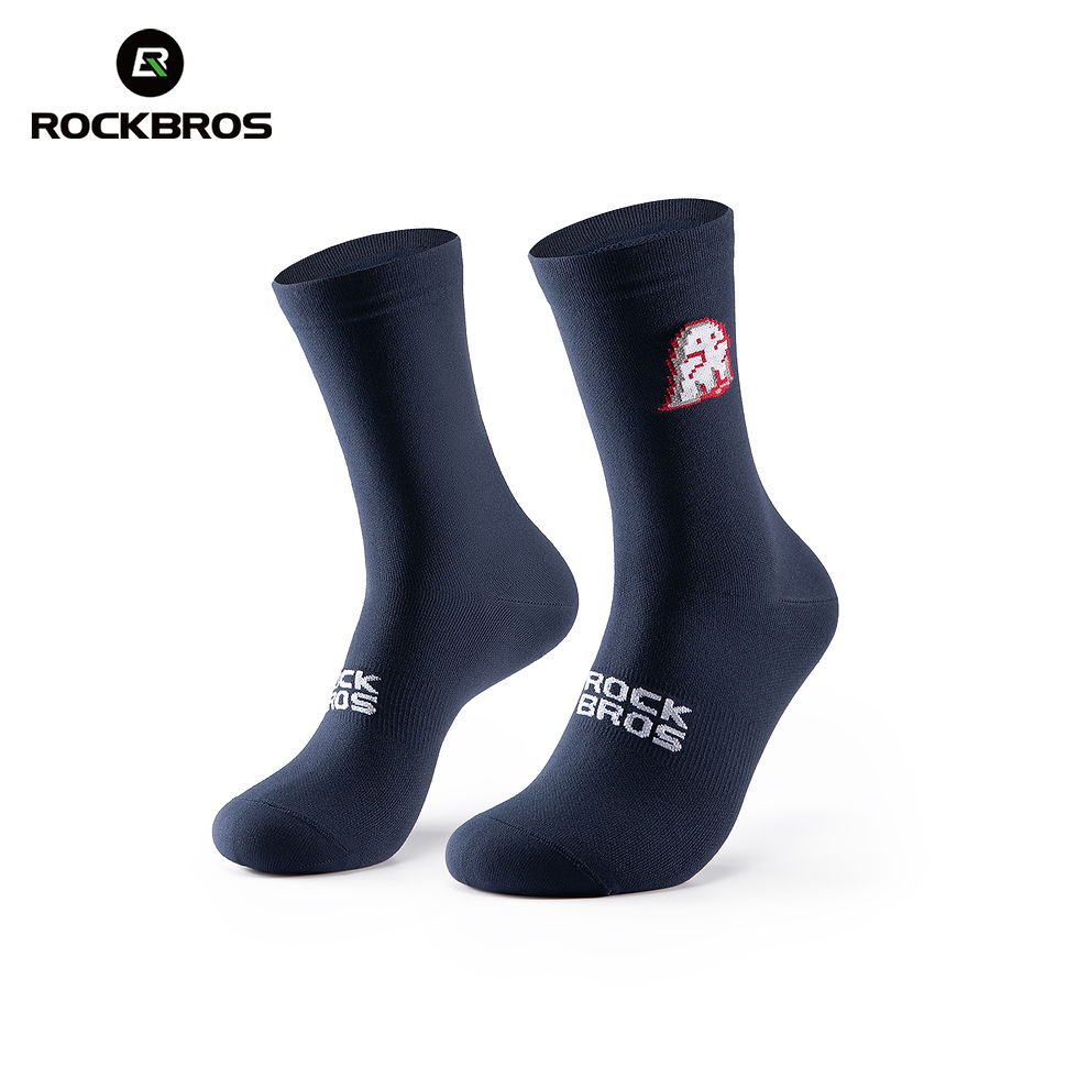 الصورة المصغرة: ROCKBROS Cycling Socks Breathable nylon Non-damp Socks Skin-friendly Bike Sport 
