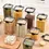 Thumbnail: 460-1800ml Sets Kitchen Stackable Sealed Jar Plastic Food Storage Box Multigrain