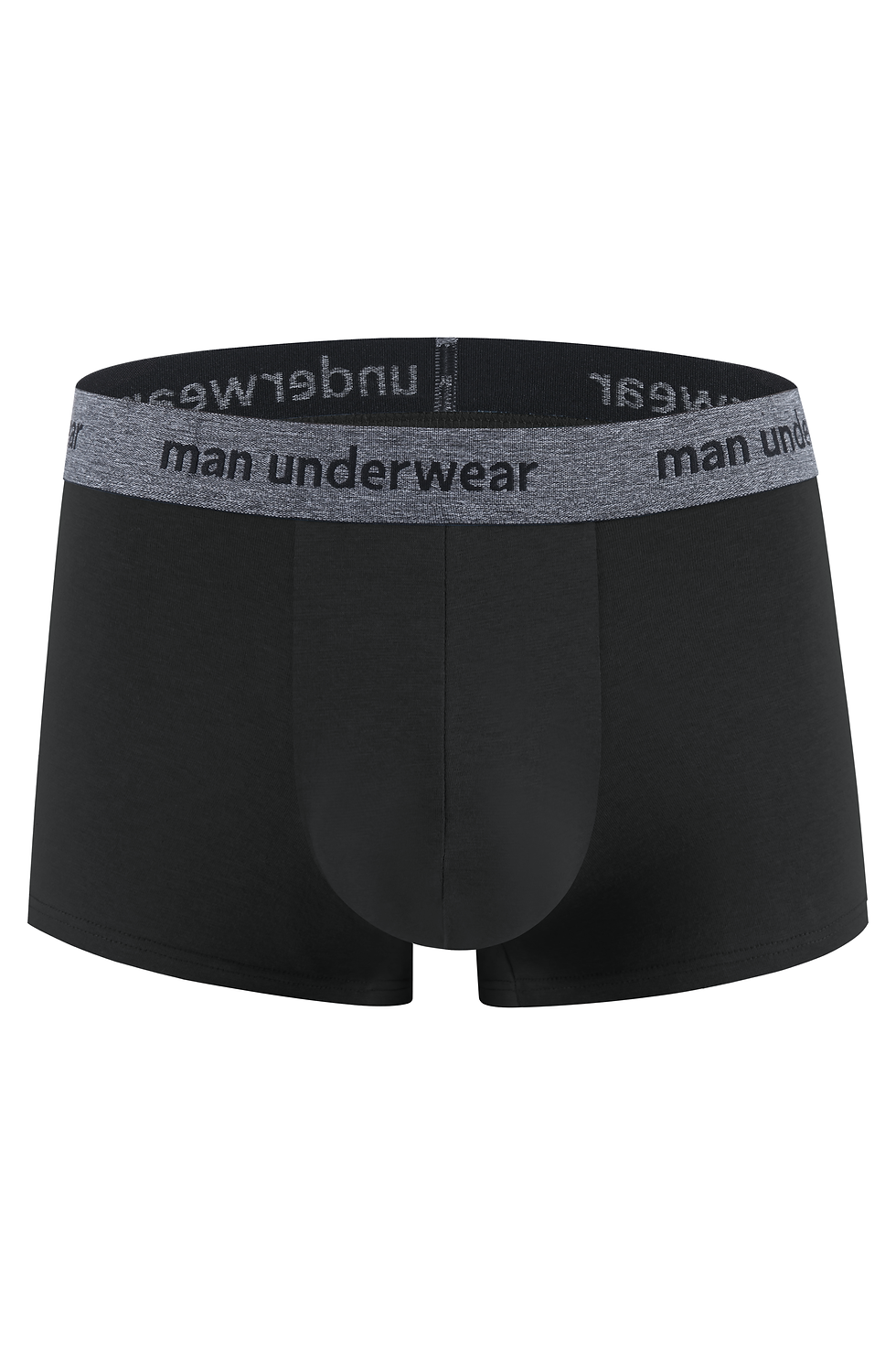Thumbnail: 4pcs Men's Cotton Solid Color Underwear, Casual Boxer Briefs Shorts, Breathable 