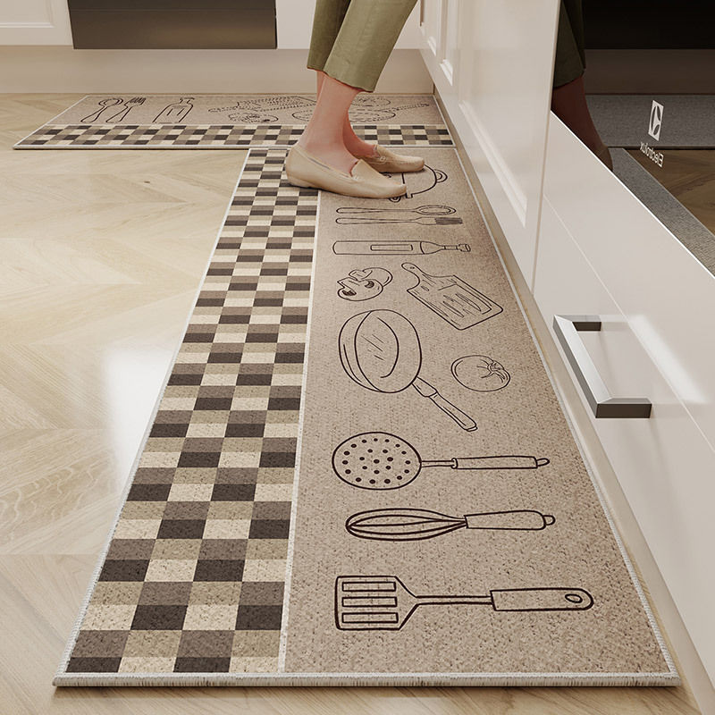 Thumbnail: Vikama 1/2pcs Durable Dirty Resistant Non-slip Crystal Velvet Kitchen Waterproof