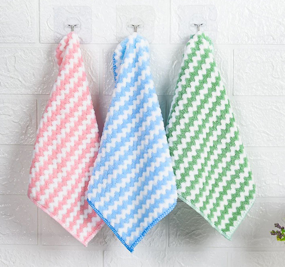 الصورة المصغرة: Microfiber Cleaning Cloth Velvet Thickened Dishcloths High Absorbent Scouring Ki