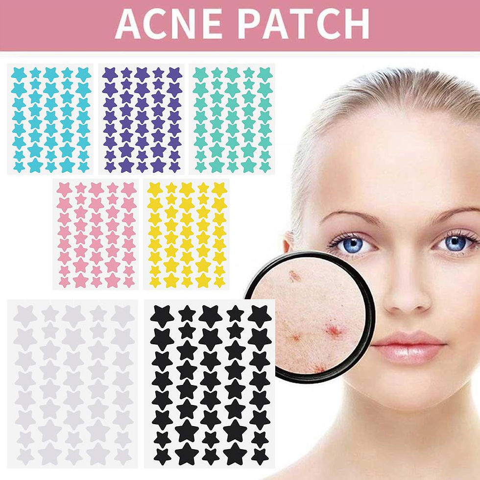 الصورة المصغرة: 40pcs Cute Star Colorful Acne Removal Stickers Men Women Invisible Face Spot Pim