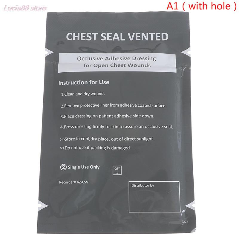 Thumbnail: 1pc North American Rescue Hyfin Chest Seal Medical Chest Seal Vented Outdoor Eme