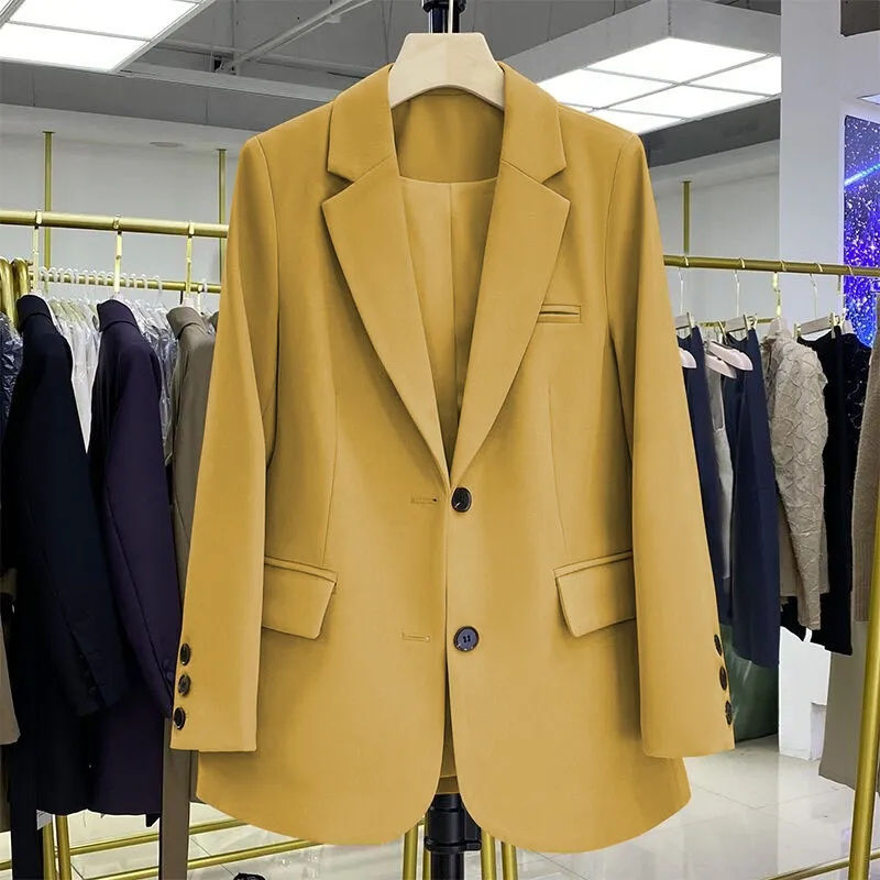 الصورة المصغرة: 2024 New Blazer Women Coat Spring New Office Lady Blazer Womens Vintage Casual L