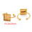 Thumbnail: 10pcs Adjustable Stainless Steel Open Ring Settings Blank Base Bezel Cabochons R