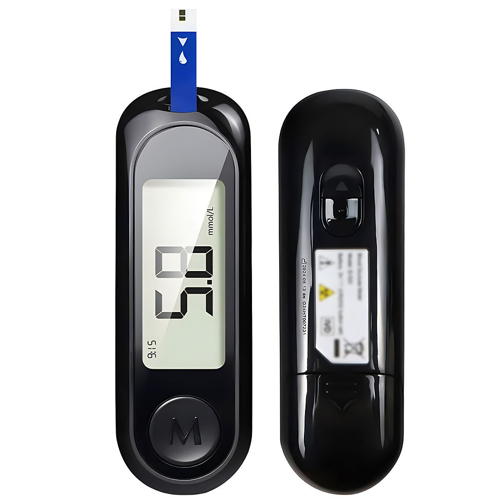 الصورة المصغرة: amzwn Blood Glucose Meter Diabetes Testing Kit 50 Blood Glucose Test Strip Gluco