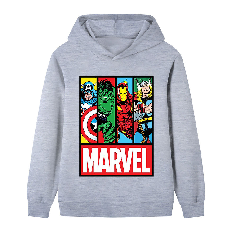 Thumbnail: Marvel Superhero Handsome Pattern Boys Hooded Sweatshirt Children's Fall and Win