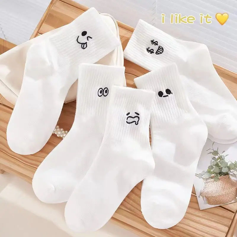 Thumbnail: 10 Pairs Women Low Tube Socks Set Cute Bear Pattern Fashion Breathable For Femal