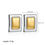Thumbnail: Geometric Stainless Steel Gold Sliver Color Bilayer Stud Earring for Women Irreg