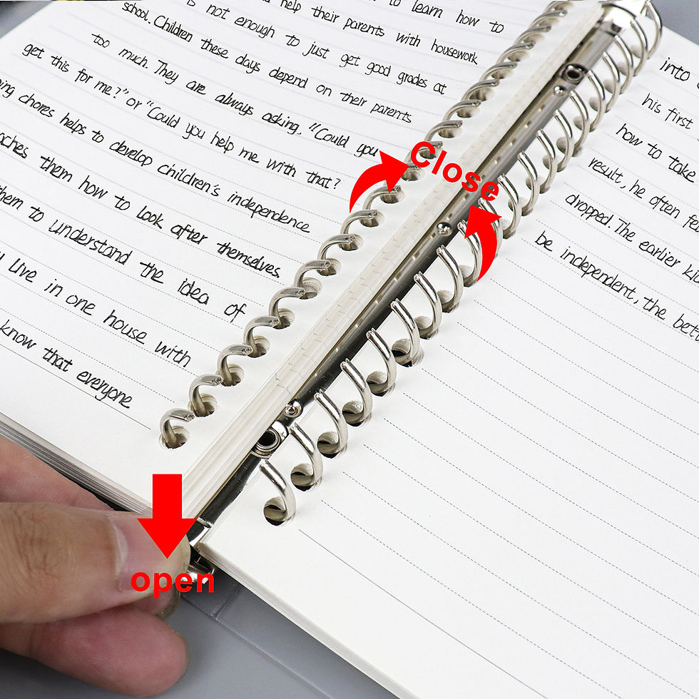 الصورة المصغرة: A4/B5/A5 Loose Leaf Refill Binder Notebook Blank/Line/Grid/Cornell Replacable Me