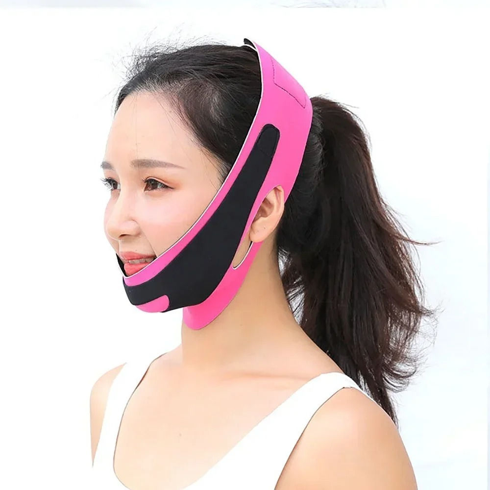 Elastic Face Slimming Bandage V Line Face Shaper Women Chin Cheek Lift Up Belt F