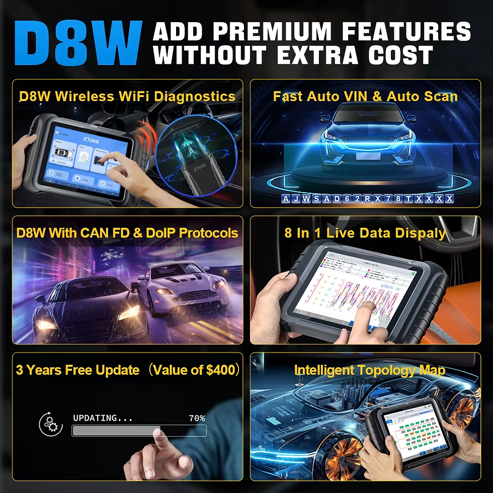 Thumbnail: XTOOL D8W D8S Bluetooth Car Diagnostics Tool Automotive Scanner  ECU Coding Bi-d
