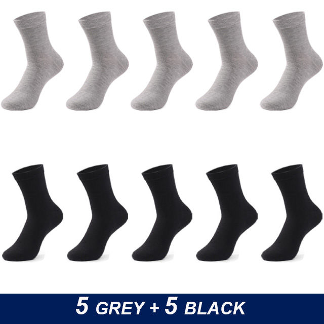 Thumbnail: 10Pairs Brand Men's Cotton Socks New Style Black Business Men Socks Soft Breatha